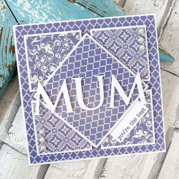 Designpapier Adorable Pattern Pack III Blue & Cream