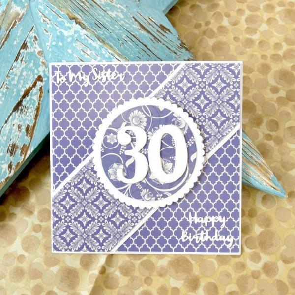 Designpapier Adorable Pattern Pack III Blue & Cream