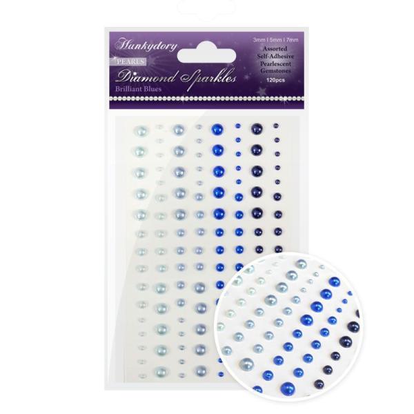 Diamond Sparkles Pearls Brilliant Blues