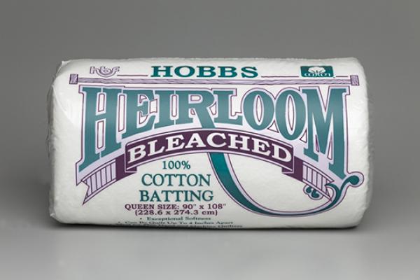 Hobbs Heirloom 100% Cotton BLEACHED Queen Size Vlies