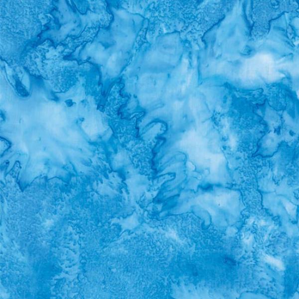 Batikstoff 1895 Watercolors Azure Bali Batik