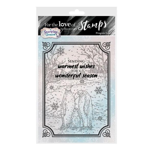 Motivstempel A Sparkling Season Penguin Lake