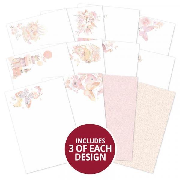 Card Inserts Butterfly Blush DIN A4