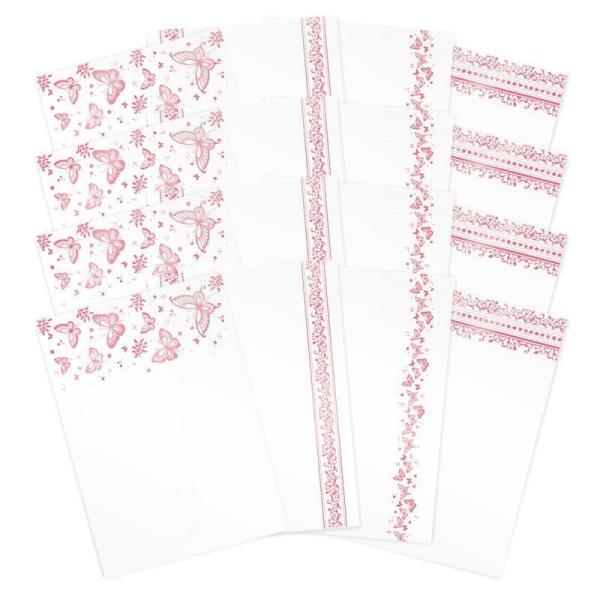 Acetat-Bögen Butterfly Blush DIN A4