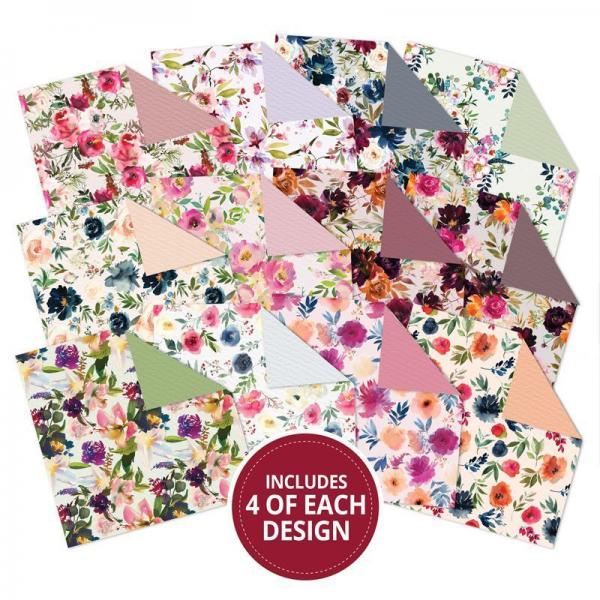 Designpapier Floral Delights & Watercolour Wash