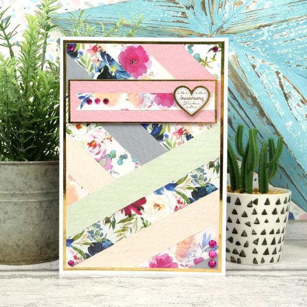 Designpapier Floral Delights & Watercolour Wash
