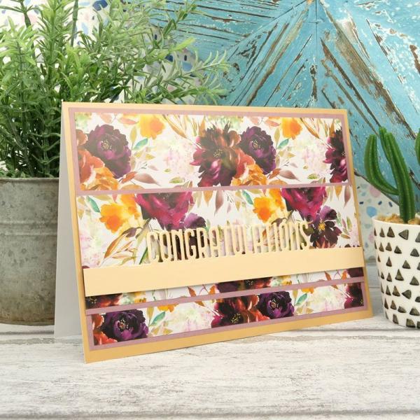 Designpapier Floral Delights & Watercolour Wash