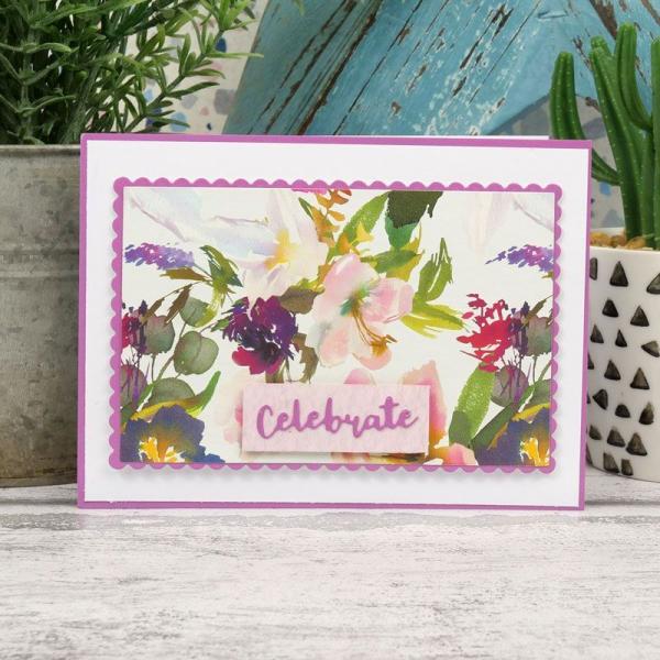 Designpapier Floral Delights & Watercolour Wash