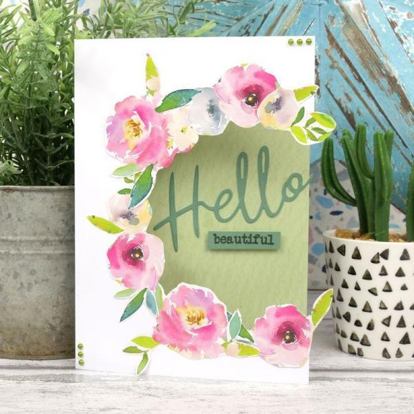 Designpapier Floral Delights & Watercolour Wash