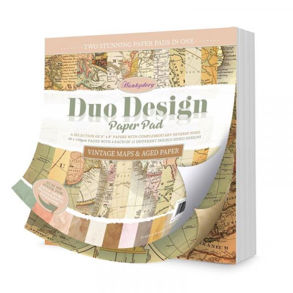 Designpapier Vintage Maps & Aged Paper