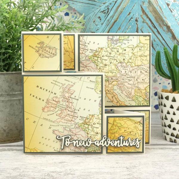 Designpapier Vintage Maps & Aged Paper