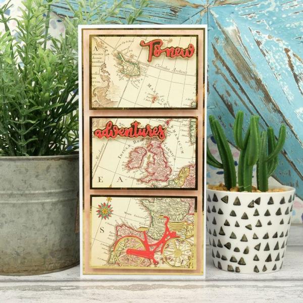 Designpapier Vintage Maps & Aged Paper