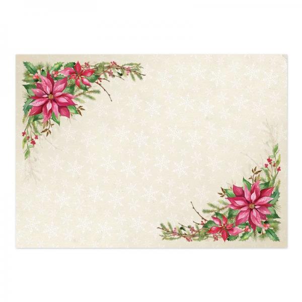 Kartenset Poinsettia Simple Joys Topper Set