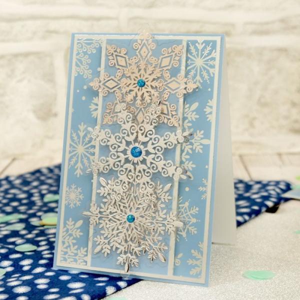 Let it Snow Foiled & Die-Cut Snowflake Acetate