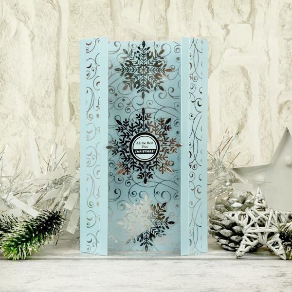 Let it Snow Foiled & Die-Cut Snowflake Acetate