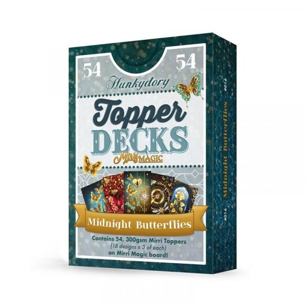 Topper Deck Midnight Butterflies