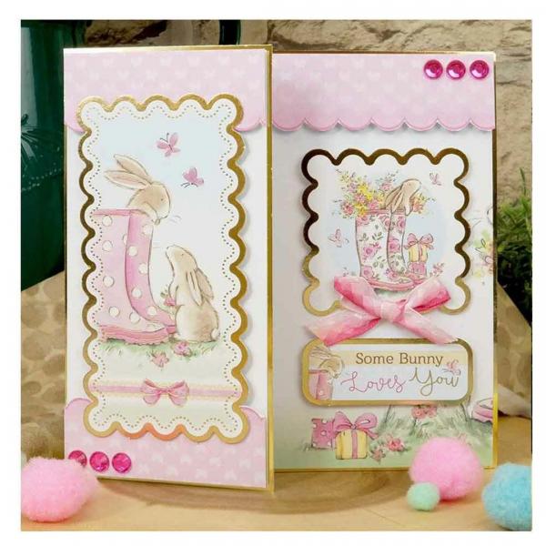 Topper Set Acorn Wood Some Bunny Loves You