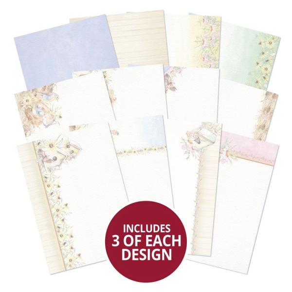 Card Inserts Spring Birdsong DIN A4