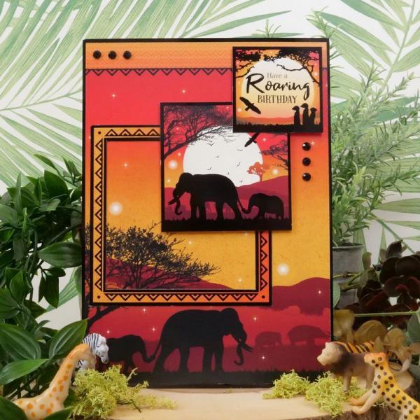 Luxury Card Collection Twilight Safari Topper Set