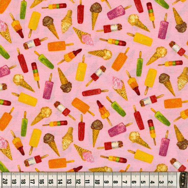 Patchworkstoff Rest 45cm Fruit & Icecream 07