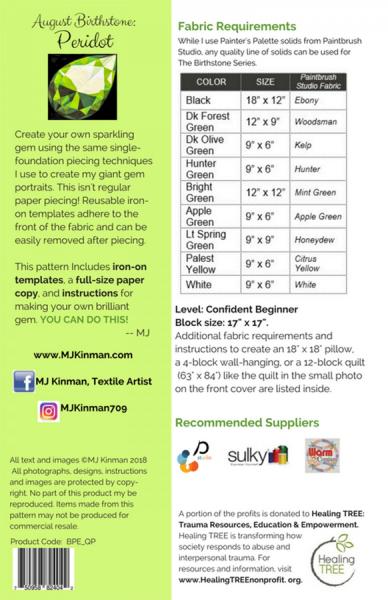 Nähanleitung Peridot Birthstone August