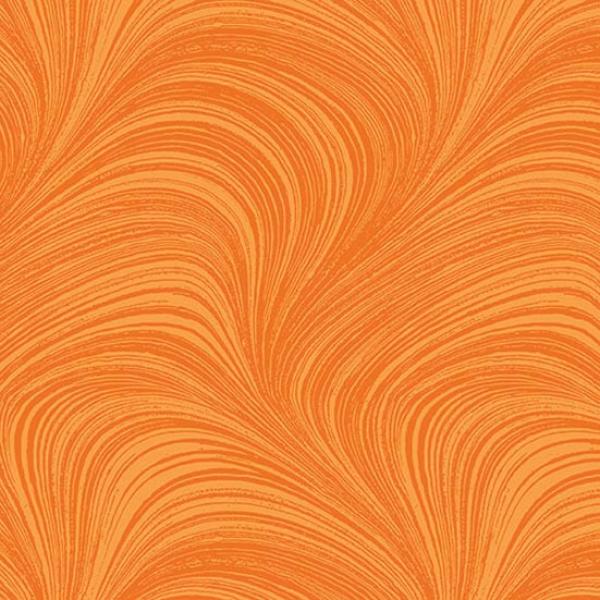 Patchworkstoff Wave Texture 09 Tangerine