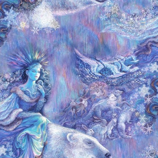 Patchworkstoff Rest 25cm Polar Journey 05