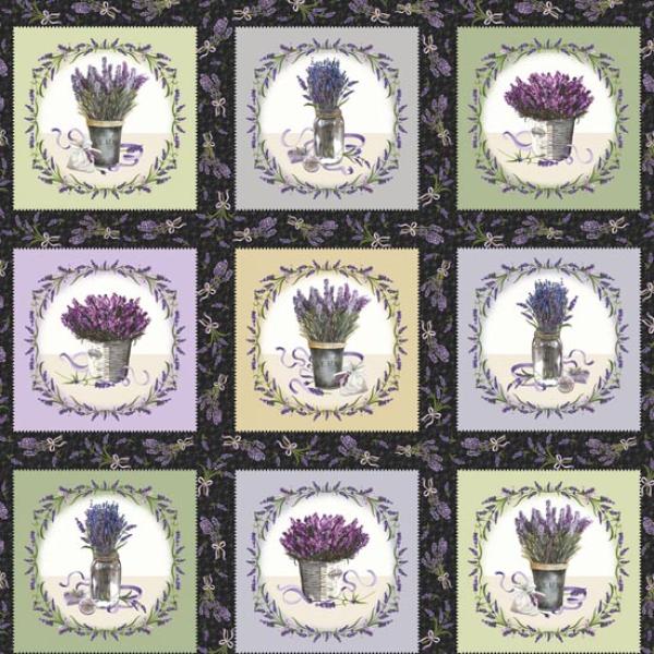 Patchworkstoff Lavender Sachet 01 Panel