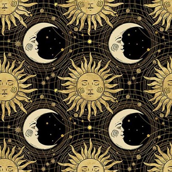 Patchworkstoff The Sun, the Moon and the Stars 03