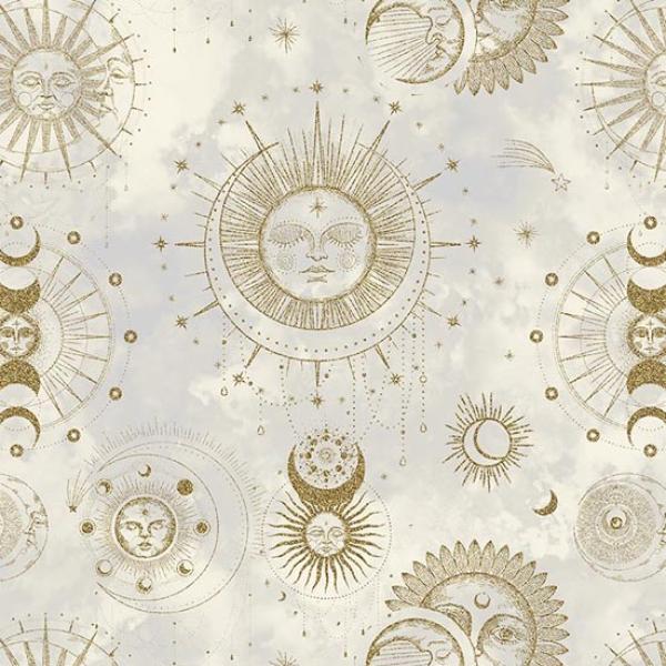 Patchworkstoff The Sun, the Moon and the Stars 07