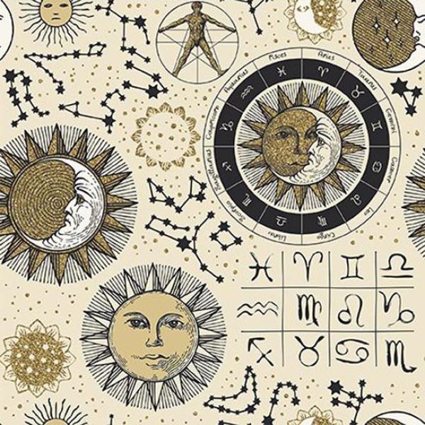 Patchworkstoff The Sun, the Moon and the Stars 12