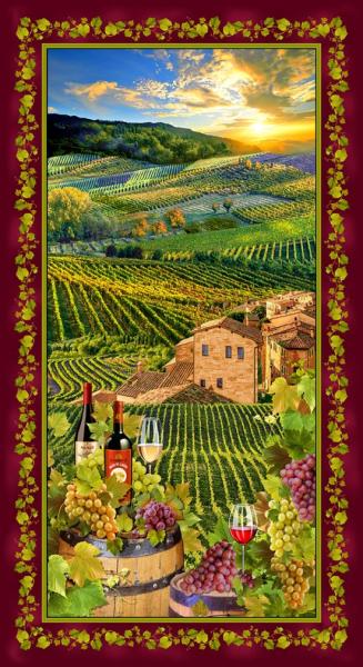 Patchworkstoff Viva Vino 01 Panel