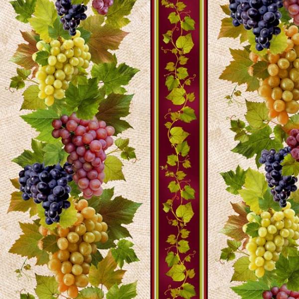Patchworkstoff Viva Vino 17 Bordüre