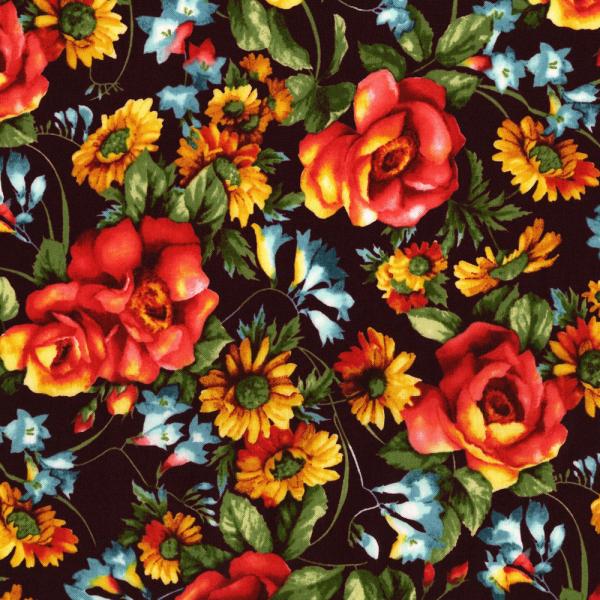 Patchworkstoff Bordeaux Rose 07
