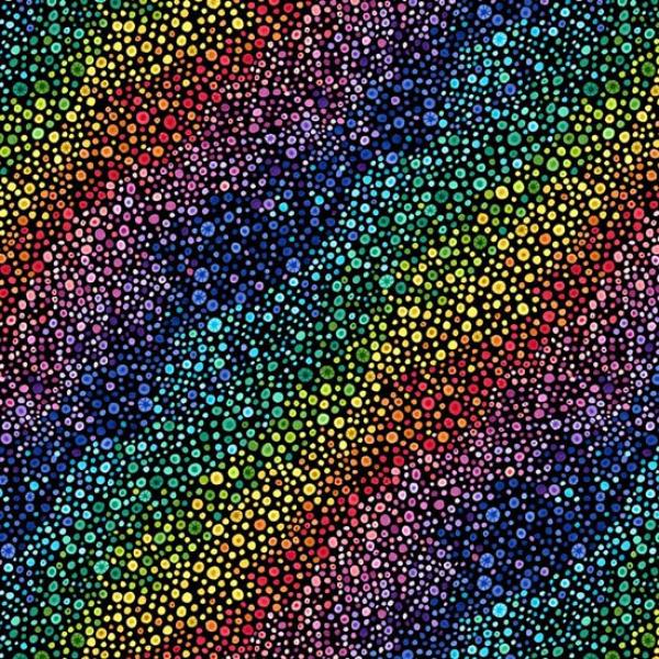 Patchworkstoff Bubble Up 12 BLACK Wilmington Essentials