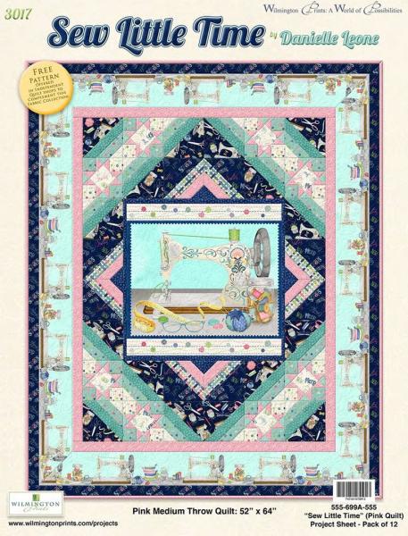 Materialpackung Top & Binding "Sew Little Time" Rosa