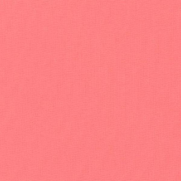 Patchworkstoff Kona Cotton Flamingo 0629 - Farbe des Jahres 2017