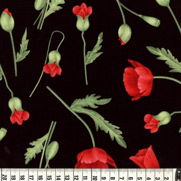 Patchworkstoff Rest 45cm Poppy 02