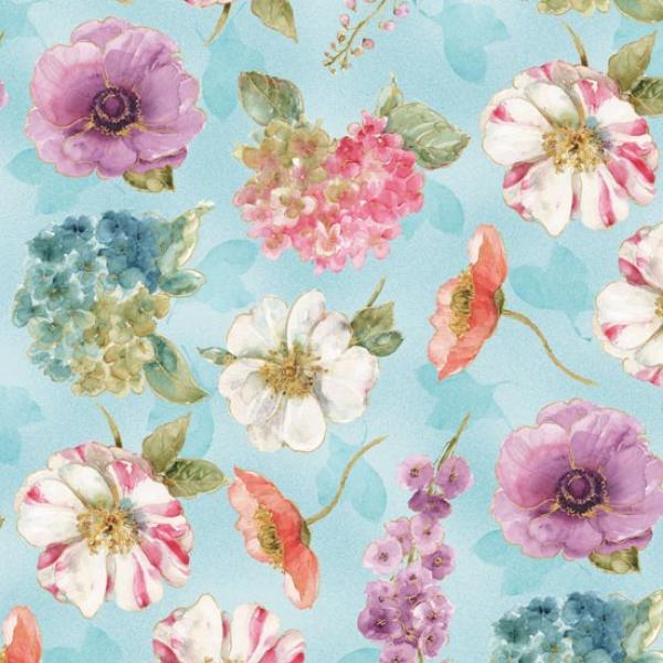 Patchworkstoff Rest 35cm Rainbow Seeds 11