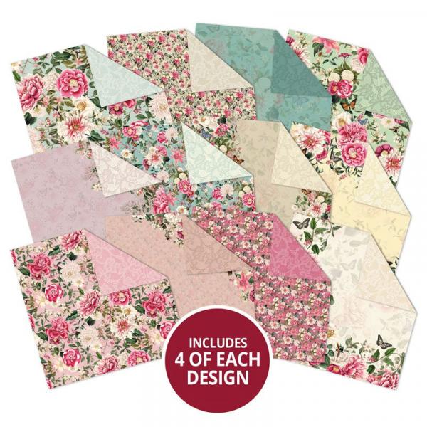 Designpapier Blossoming Blooms & Lovely Lace
