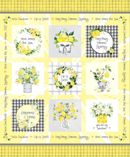 Patchworkstoff Lemon Zest 01 Panel